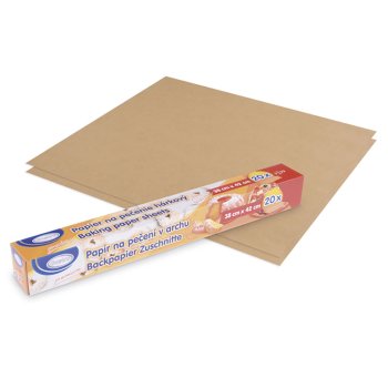 1x20 Stk. Backpapier Backpapierzuschnitte braun 38x42 cm